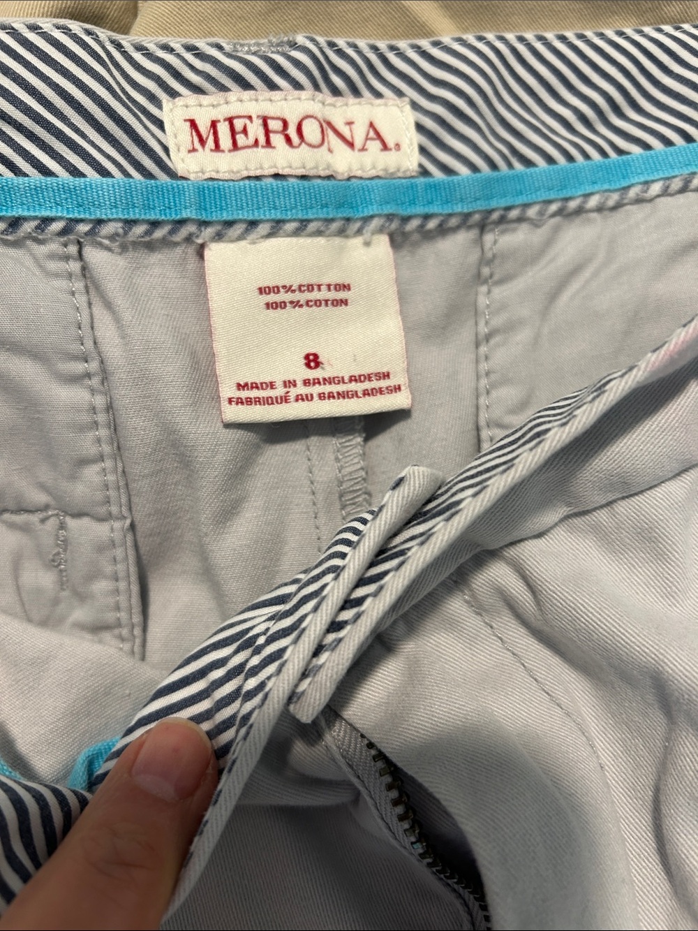 Merona Women's Chino Shorts Duo - Tan and Light Gray - Picture 3 of 3